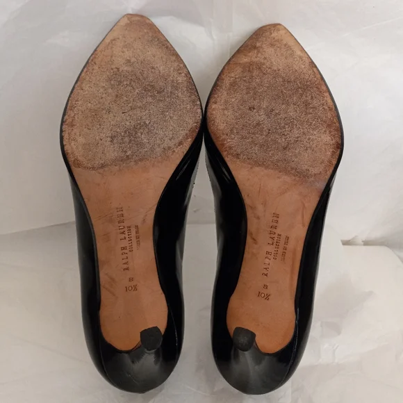 Ralph lauren purple label 2 tone patent mary jane size 10.5B